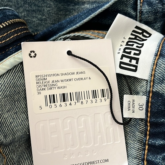 New Ragged Priest Shadow Distressed High Waist Jeans Size 30 Sold Out - Picture 7 of 7